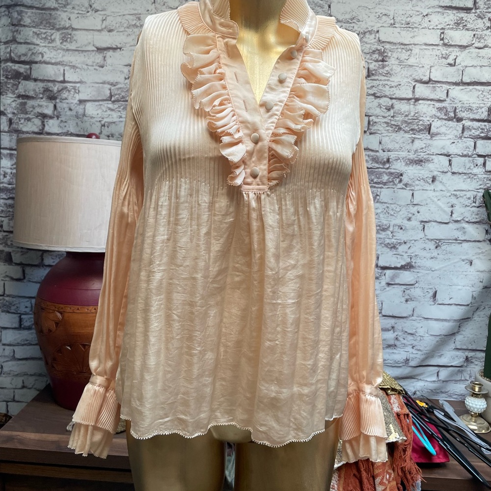 Vintage DVF babydoll blouse